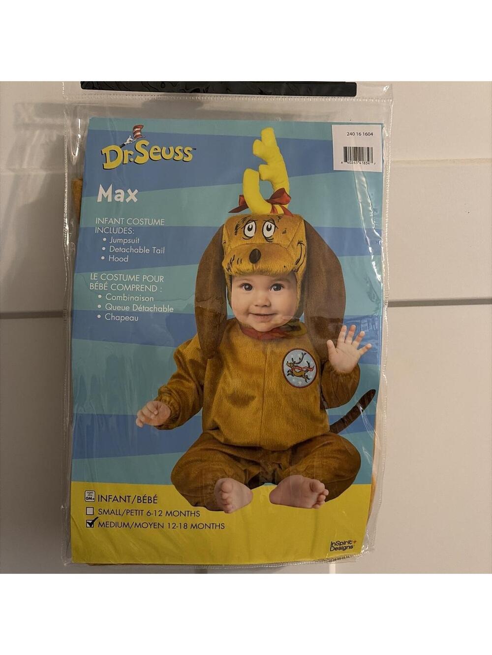 Dr. Seuss Max costume for babies #halloween #costume